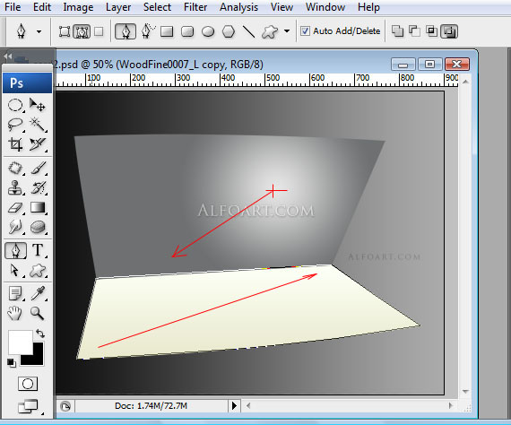 Unusual Christmas Card. Photoshop tutorial